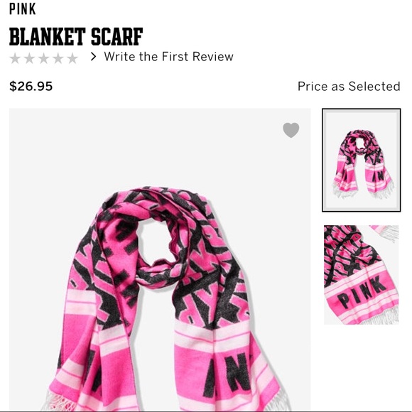 PINK VS BLANKET Scarf NIP - Picture 2 of 4